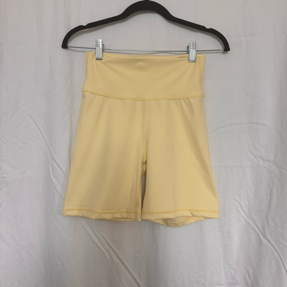 Yellow All Fenix Biker Shorts
